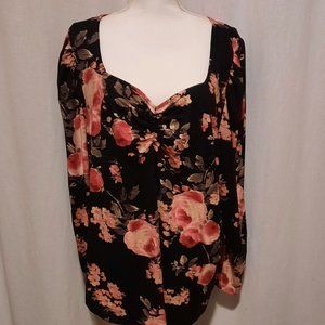 NEW! MAURICES ~Plus Size 0X Soft Popover Top